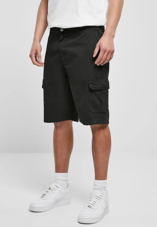 urban-classics-big-cargo-black-short-cargo-noir-coton image 1