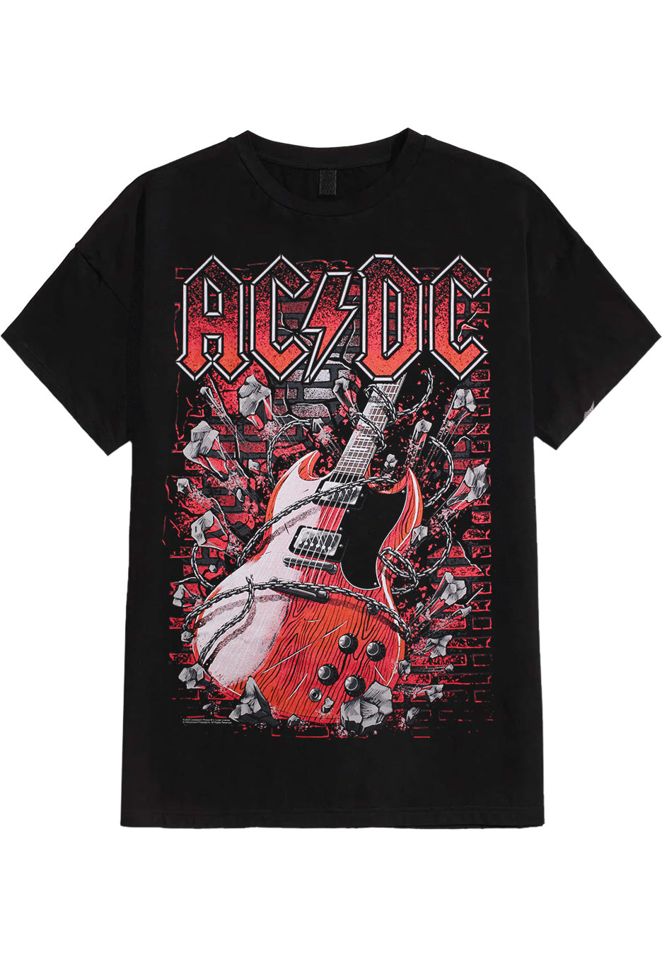 ac-dc-breaking-the-wall-t-shirt-noir-homme-manches-courtes image 1