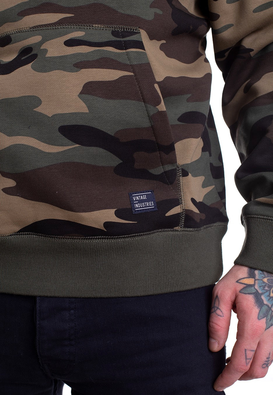 vintage-industries-derby-woodland-hoodie-camouflage-homme image 2