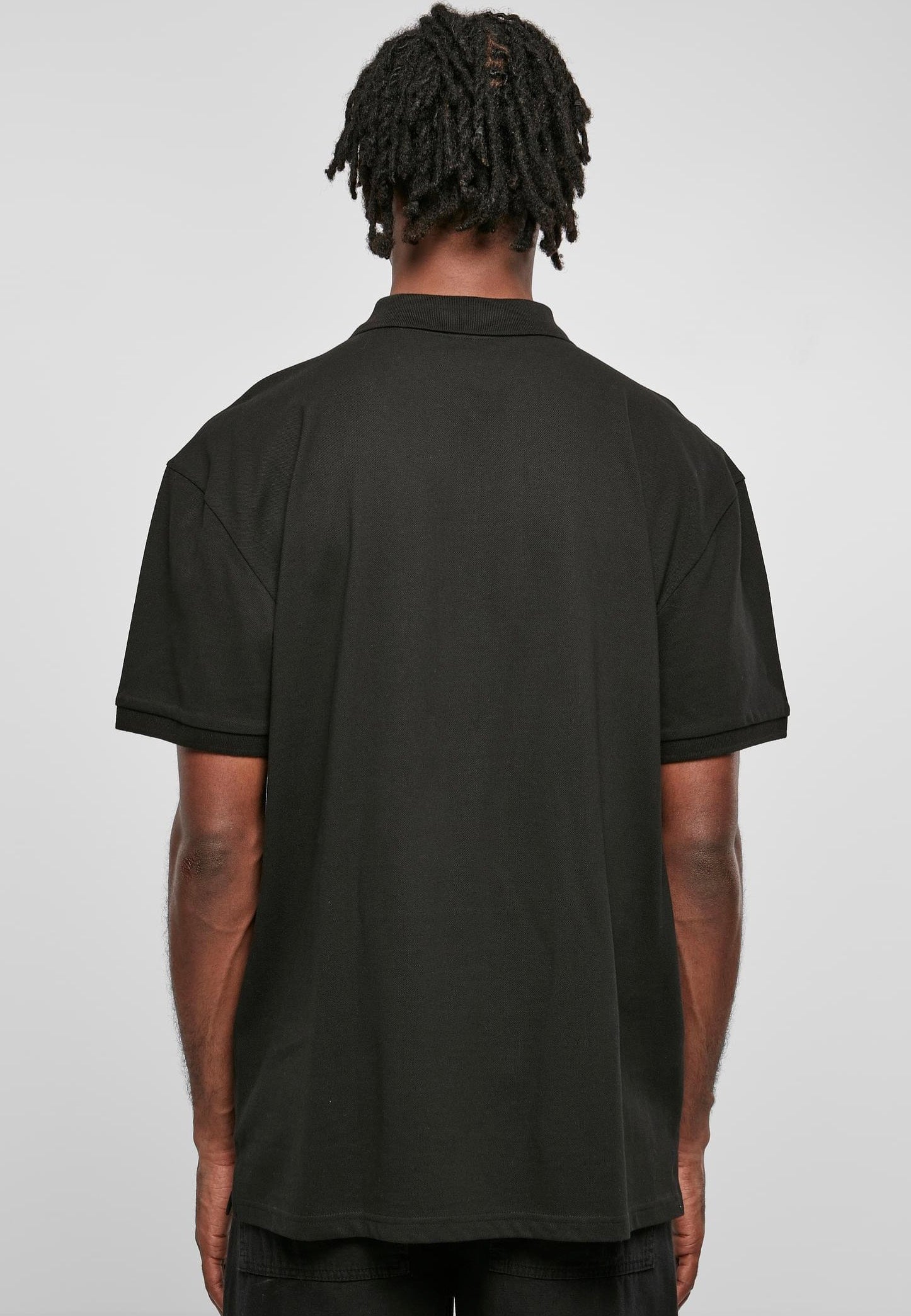 urban-classics-oversized-zip-polo-noir-coton image 5