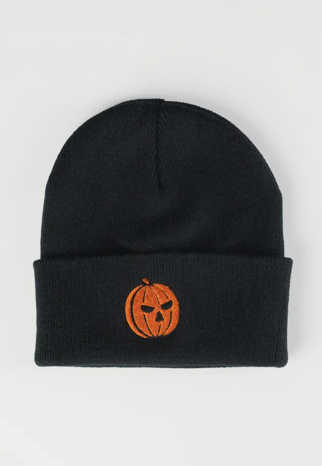 helloween-classic-pumpkin-logo-long-bonnet-noir-taille-unique image 1