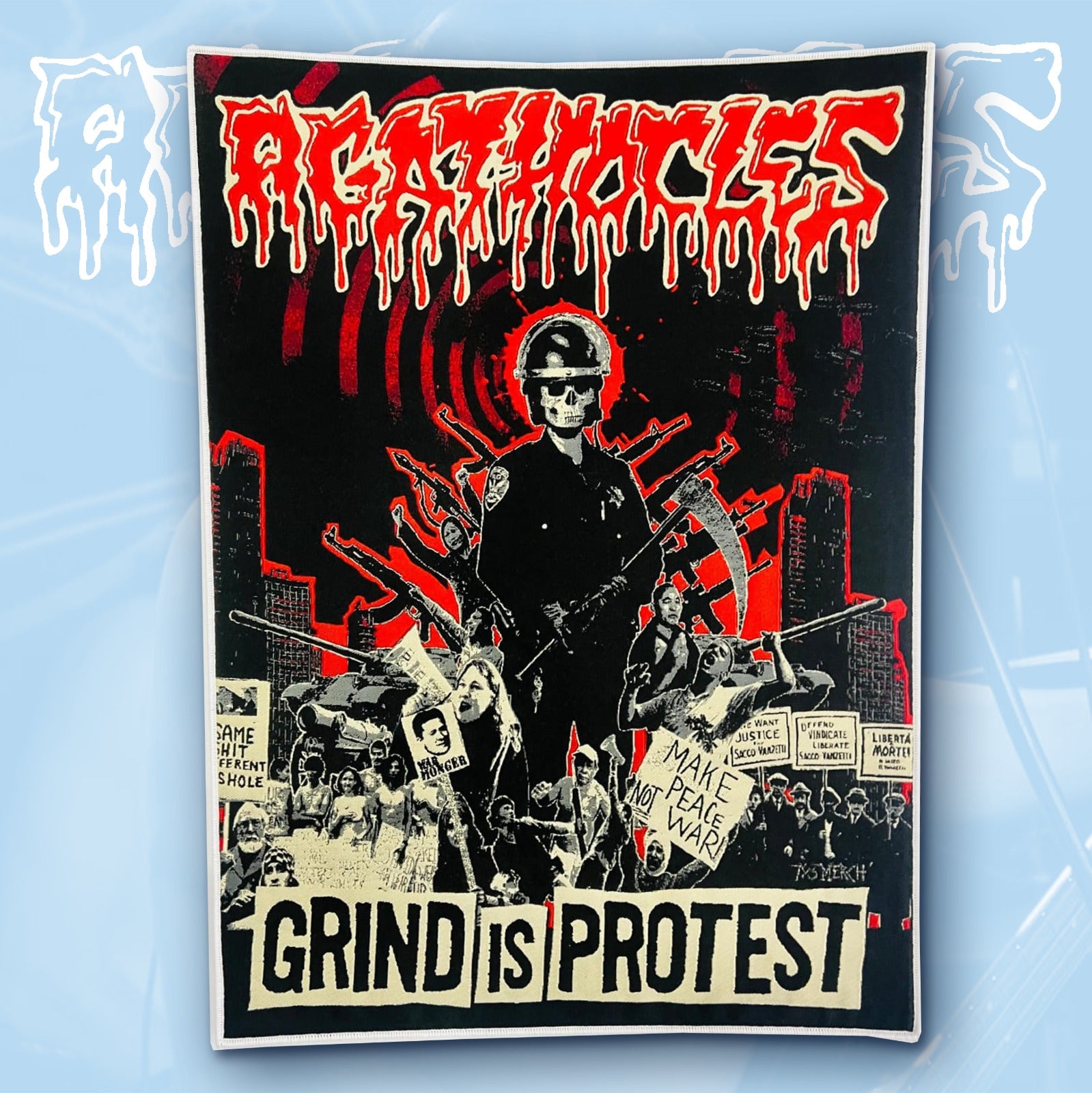 agathocles-grind-is-protest-backpatch-tiss-dos image 6