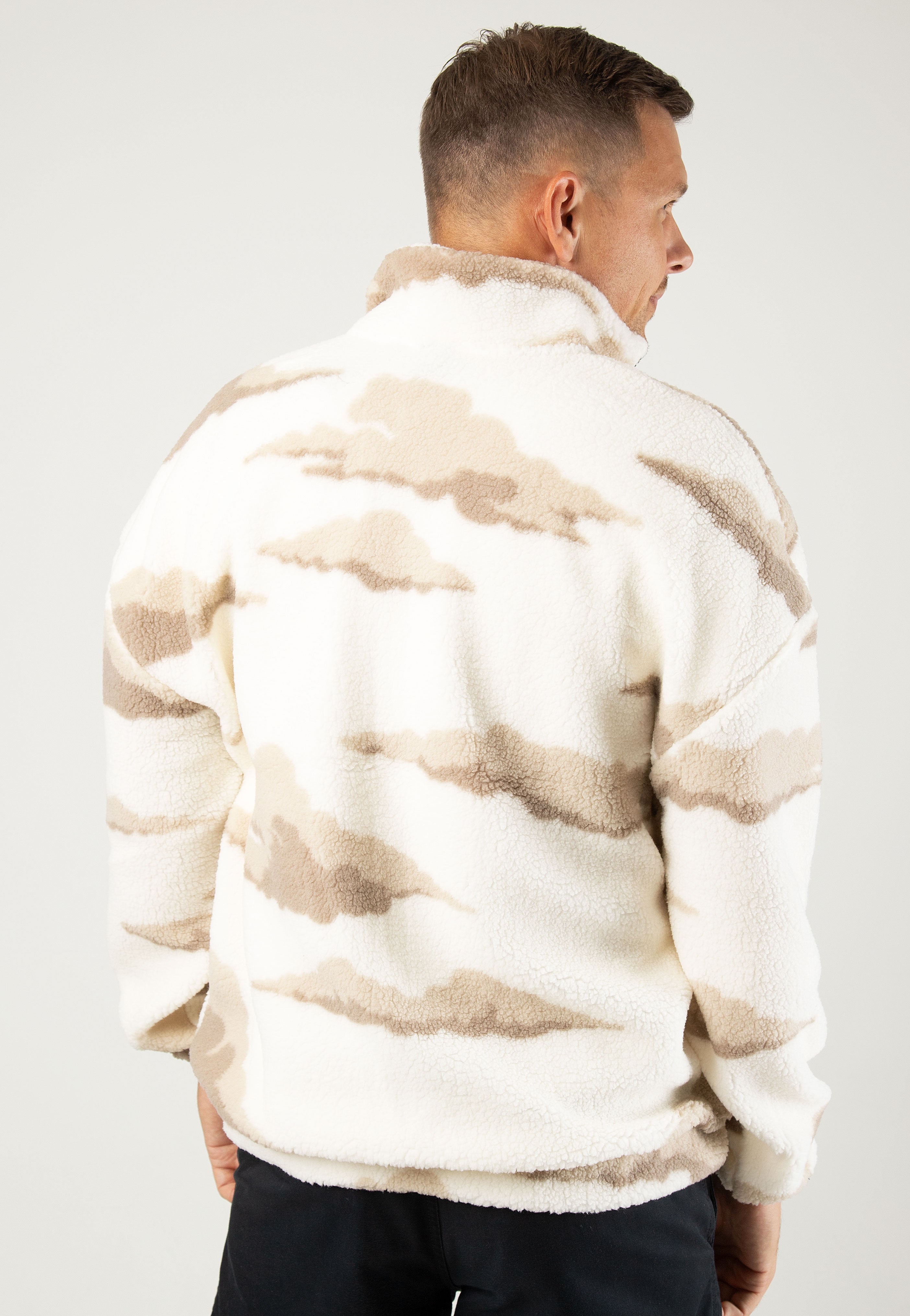 only-sons-remy-rlx-aop-teddy-veste-zip-antique-white image 4