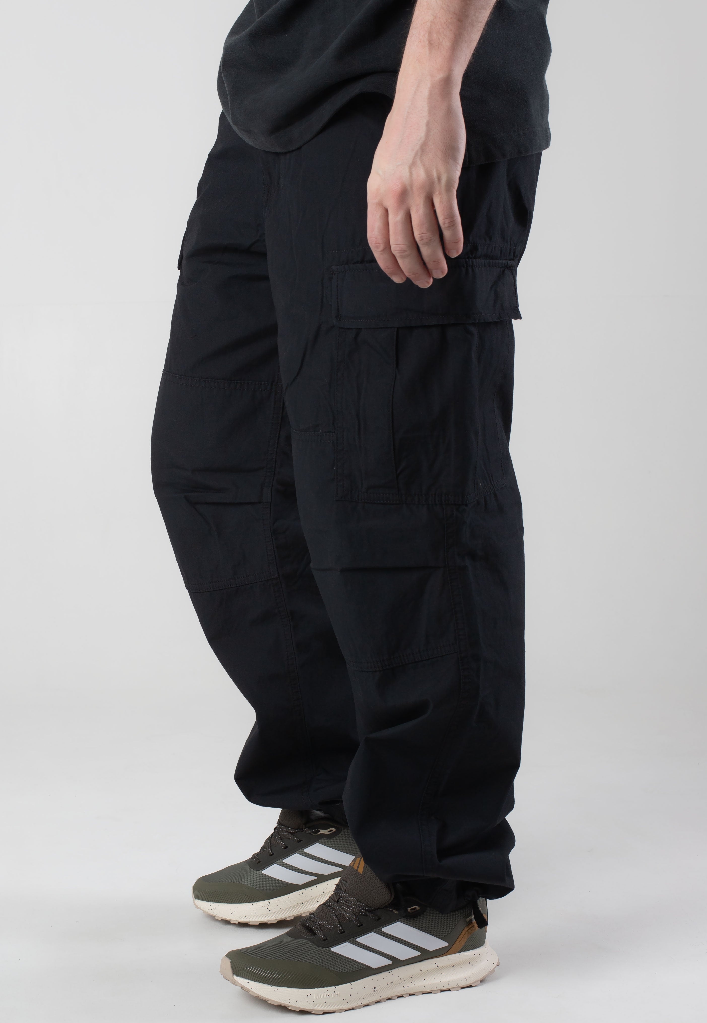 vintage-industries-bruce-pantalon-cargo-noir-homme image 5