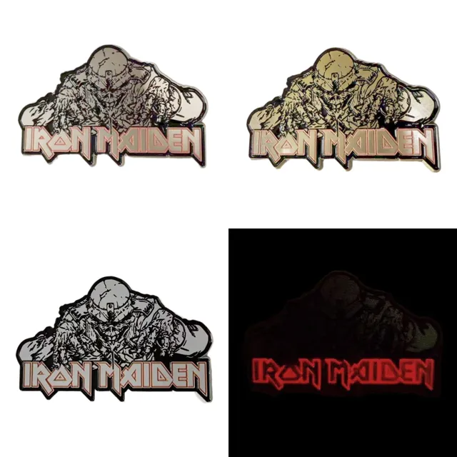 iron-maiden-eddie-the-head-pin-s-mail-rouge-phosphorescent image 1