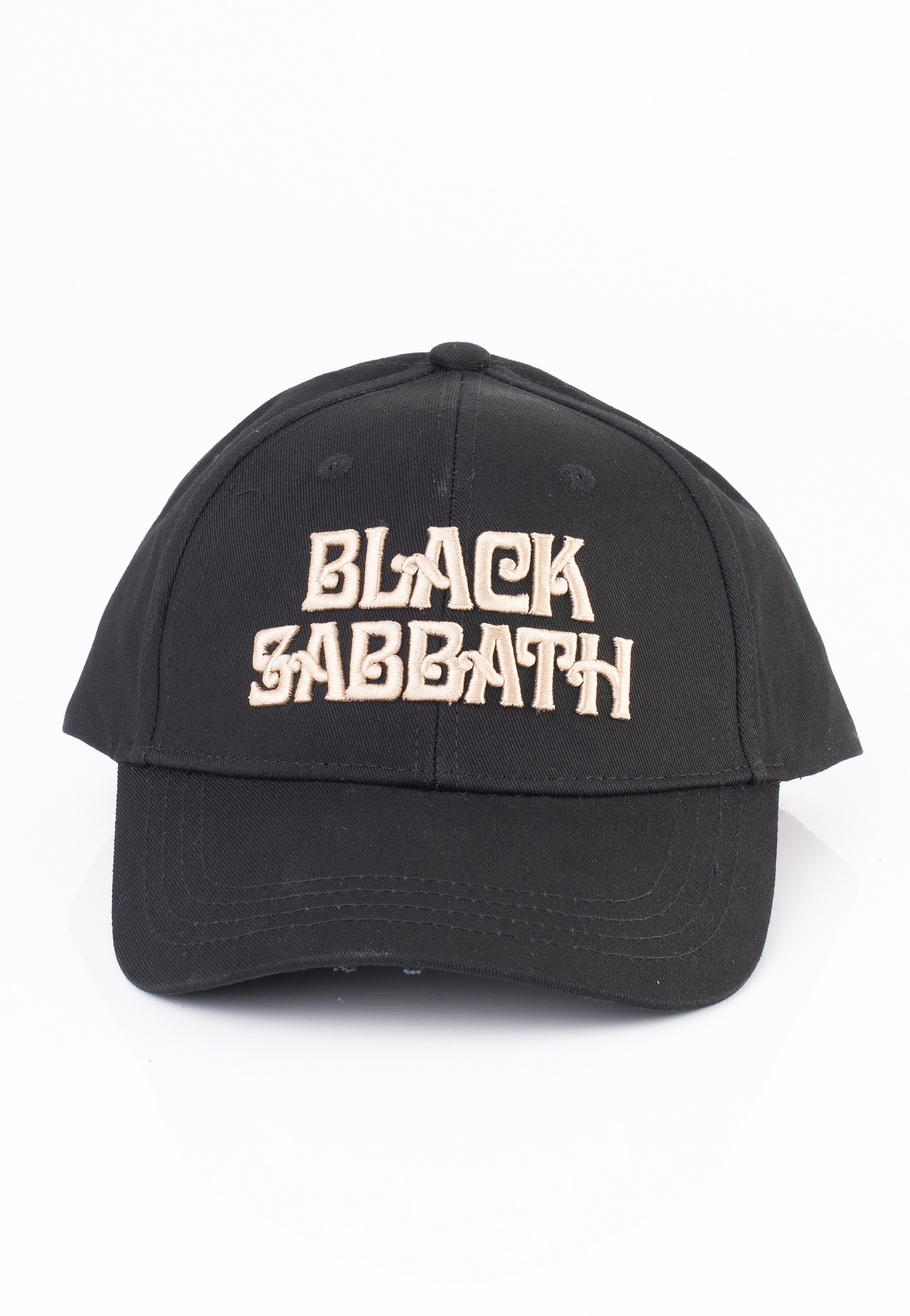 black-sabbath-text-logo-casquette-noire-snapback image 2