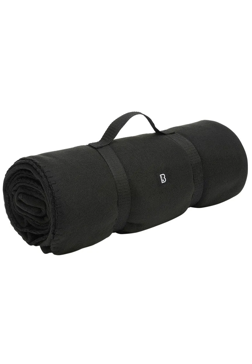 brandit-fleecedecke-black-couverture-polaire-noire-taille-unique image 1