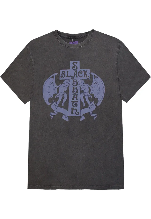 black-sabbath-angels-stone-washed-t-shirt-gris-hard-rock image 1