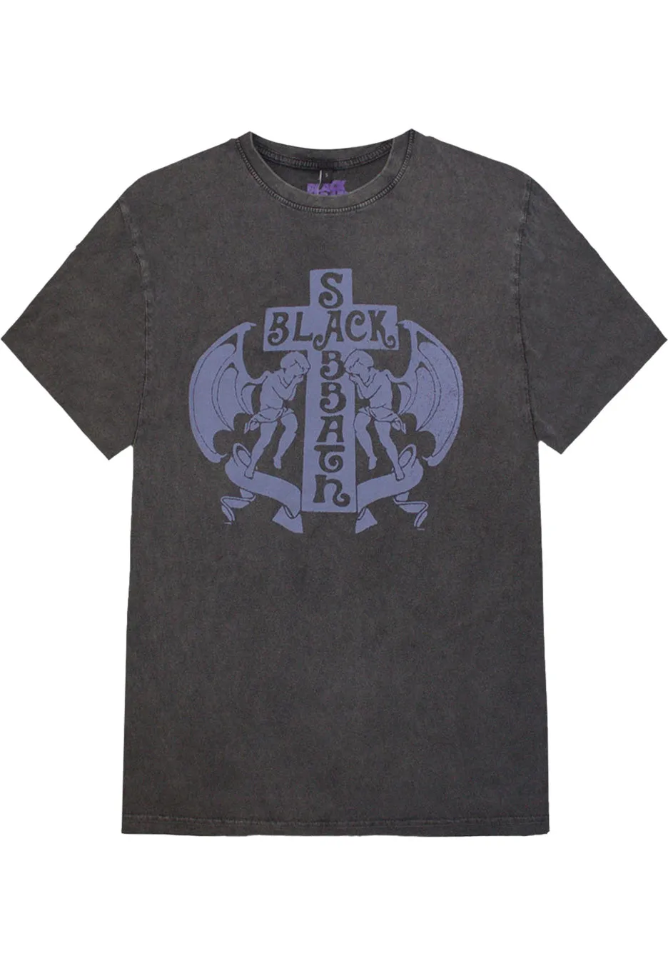 black-sabbath-angels-stone-washed-t-shirt-gris-hard-rock image 1