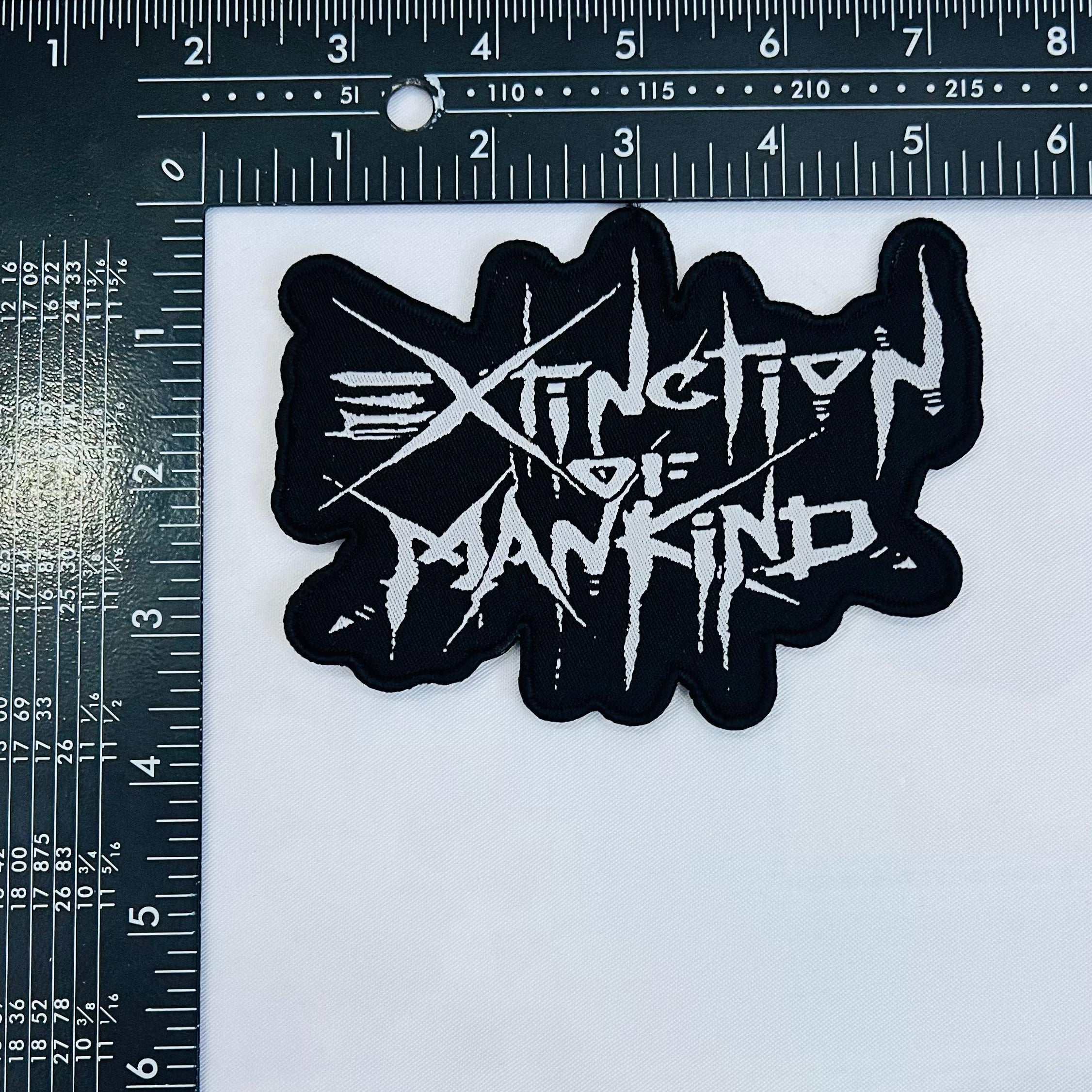 783punx-extinction-of-mankind-logo-petit-patch-bordure-noire image 3