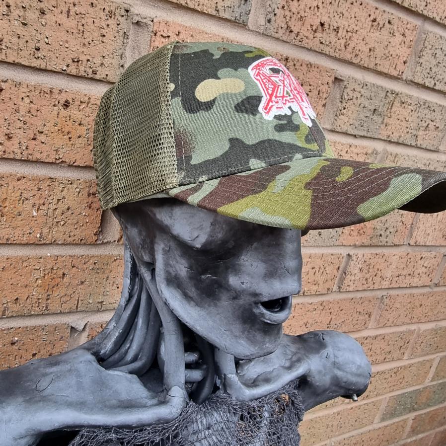 death-logo-camo-casquette-trucker-phosphorescente image 2