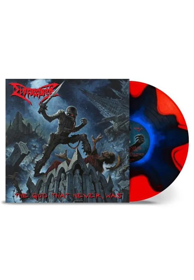dismember-the-god-that-never-was-vinyle-rouge-noir image 1