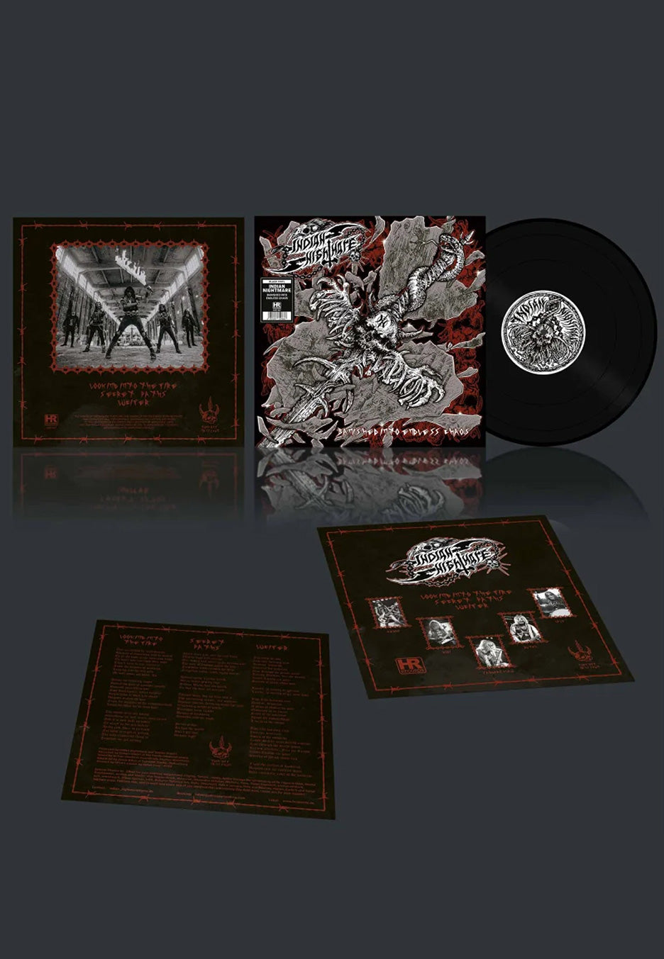 indian-nightmare-banished-into-endless-chaos-vinyle-noir-limit-heavy-metal image 1