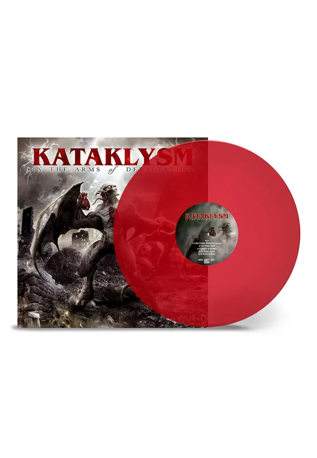 kataklysm-into-the-arms-of-devastation-vinyle-rouge-transparent-death-metal image 1