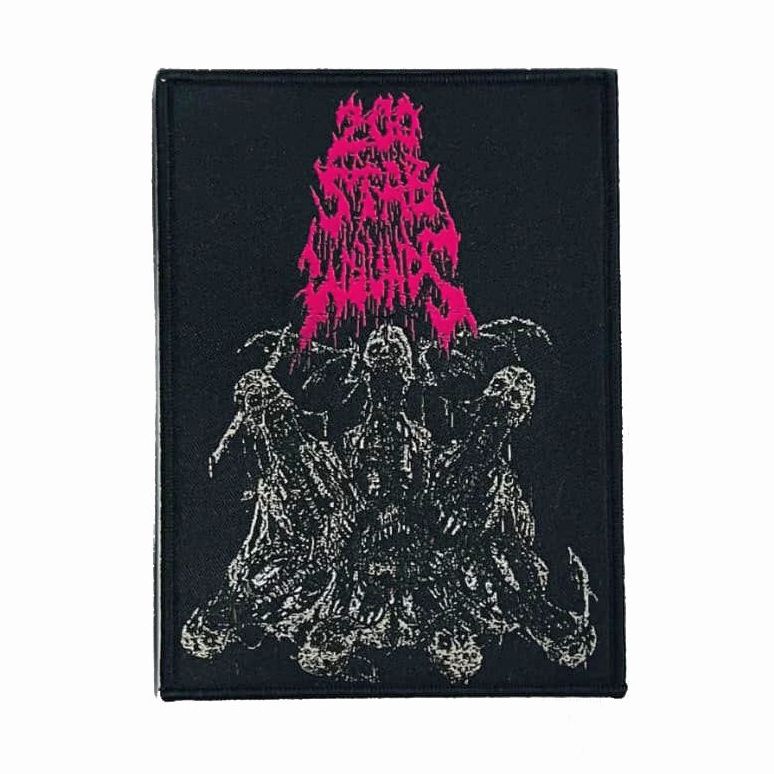 200-stab-wounds-wing-skulls-patch-tiss-bordure-noire image 5