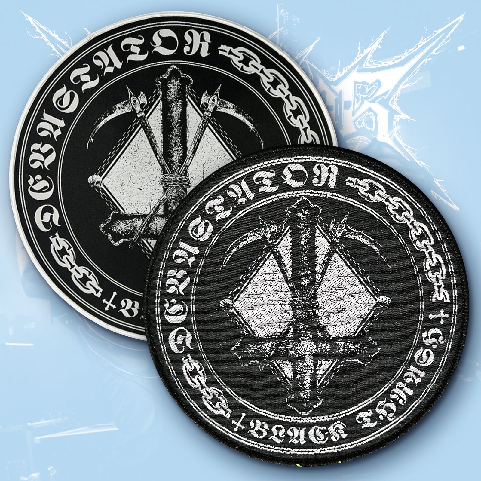 devastator-sigil-cusson-patch-tiss-bordure-noire image 1