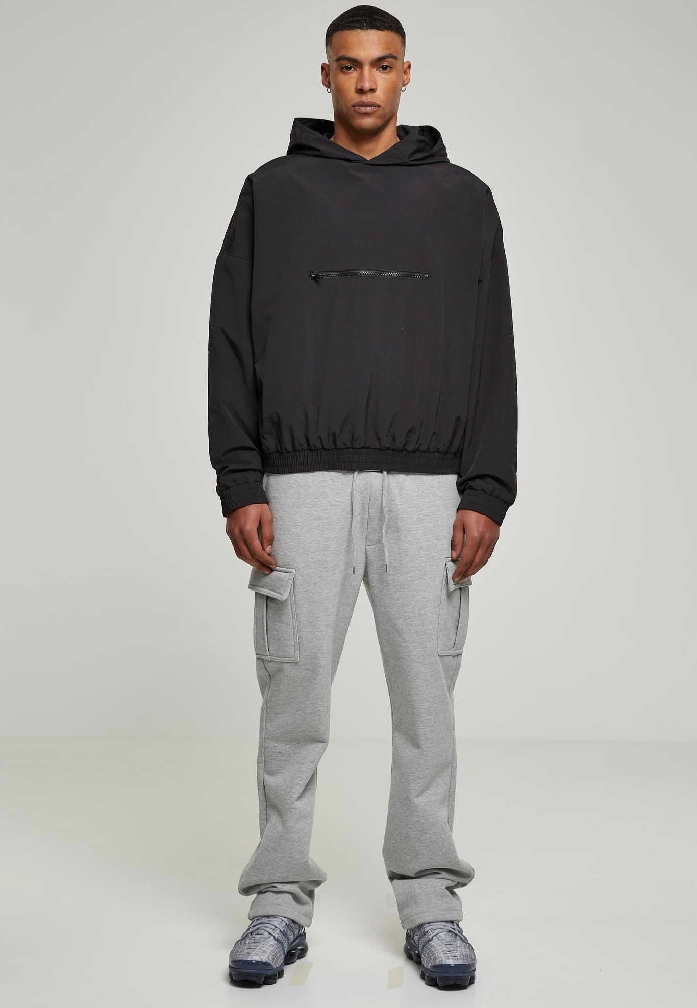urban-classics-90s-pull-over-veste-noire-homme-taille-m image 5