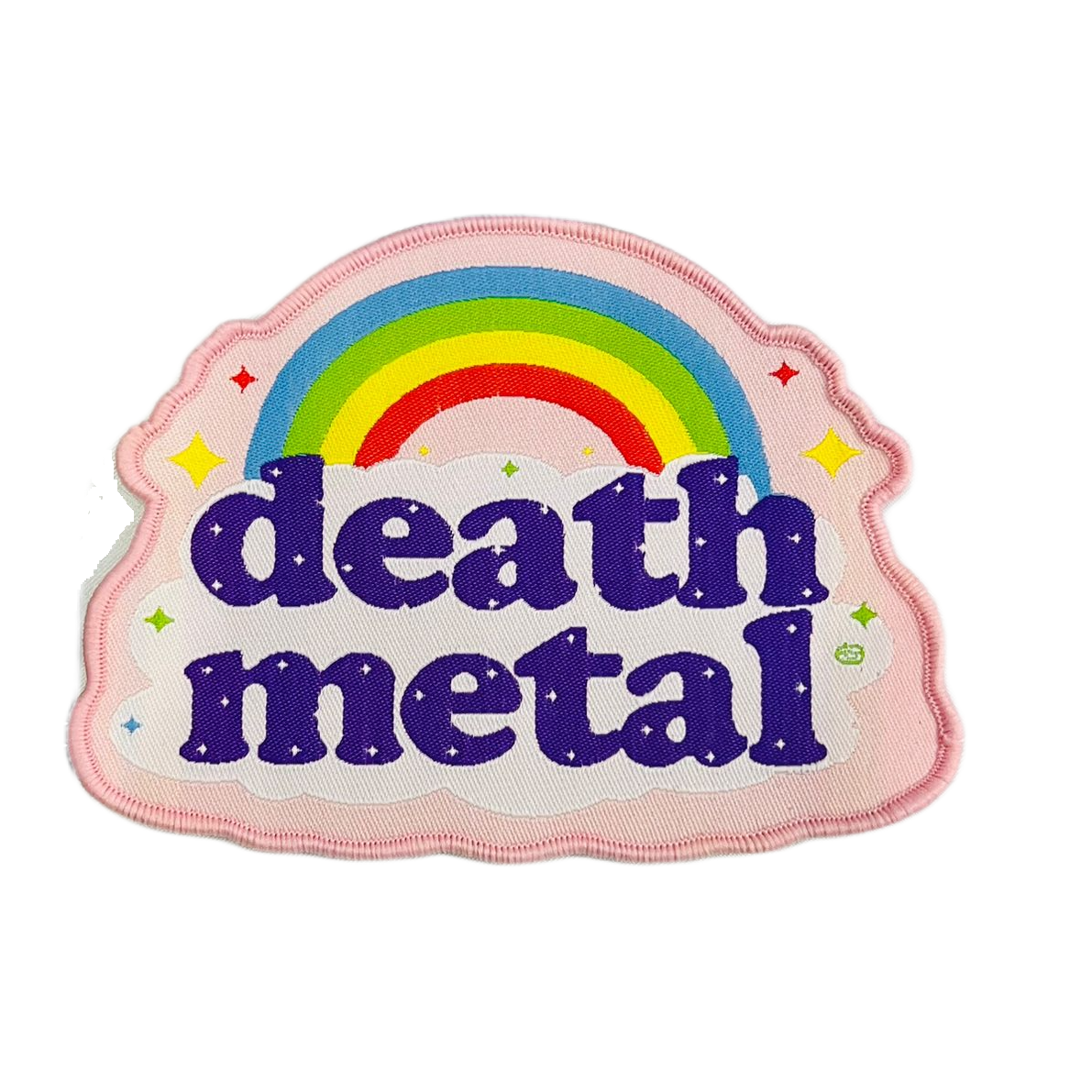 783punx-small-patch-death-metal-rainbow-patch-tiss-bord-rose image 3