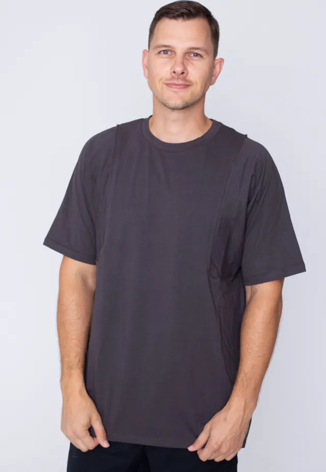 urban-classics-organic-wing-sleeve-black-bird-t-shirt-noir image 1