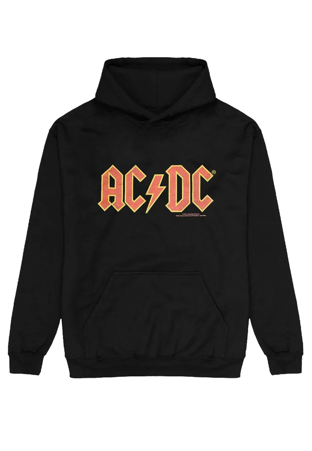 ac-dc-red-logo-hoodie-sweat-capuche-noir-hard-rock image 1
