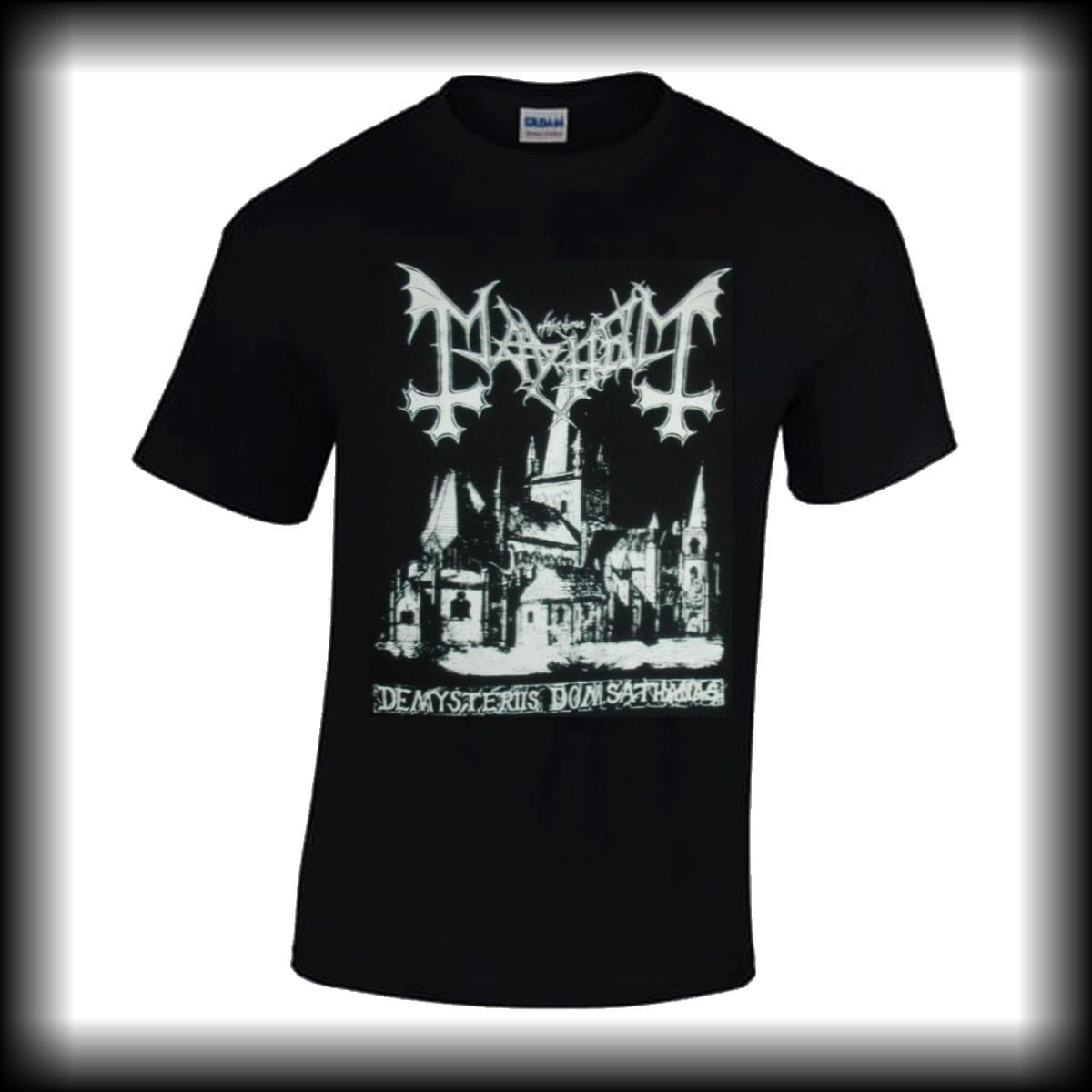 mayhem-de-mysteriis-dom-sathanas-t-shirt-black-metal-gildan image 1