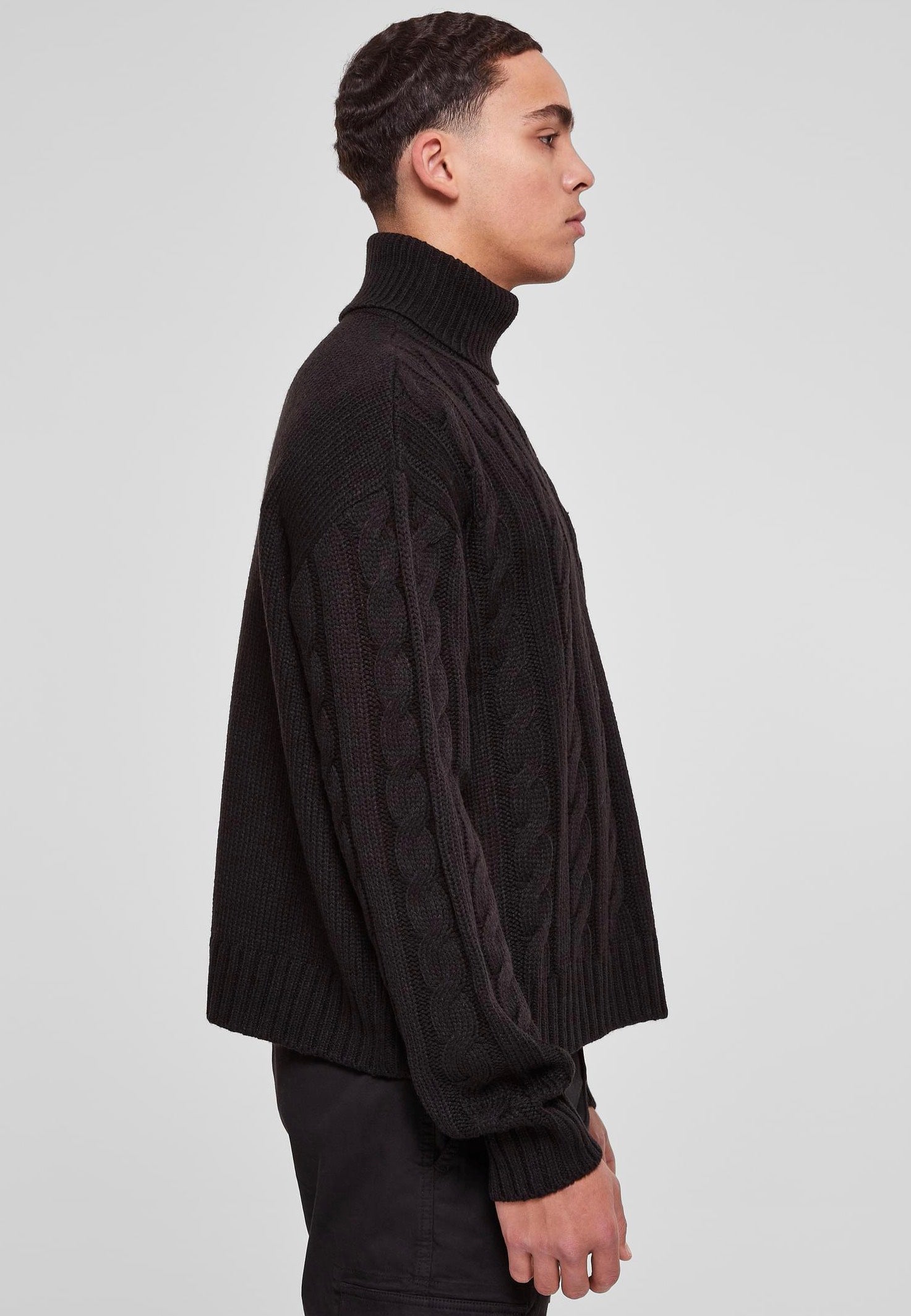 urban-classics-boxy-roll-neck-pullover-noir-col-roul image 3