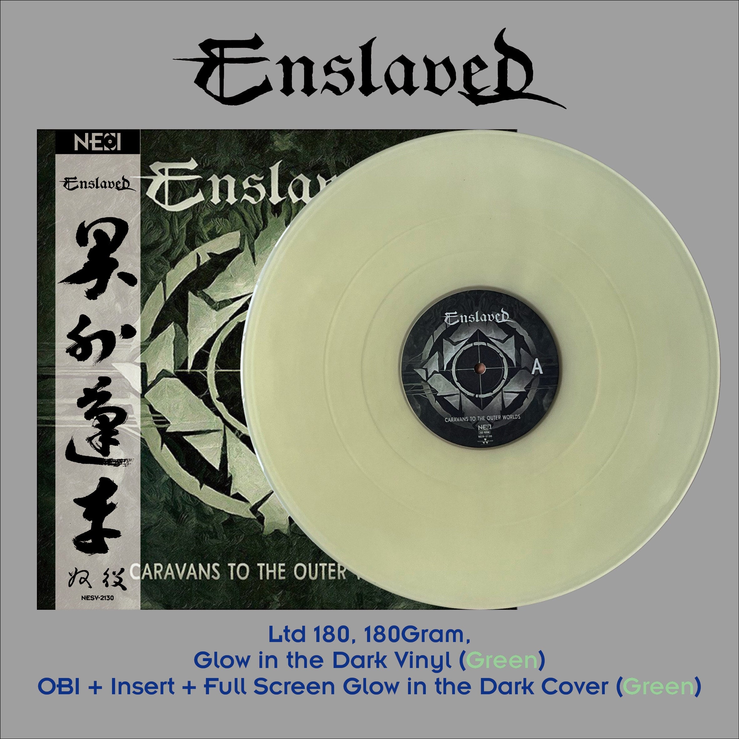 enslaved-caravans-to-the-outer-worlds-lp-vert-glow image 1