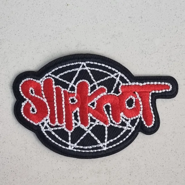 slipknot-logo-red-patch-cusson-rouge image 1