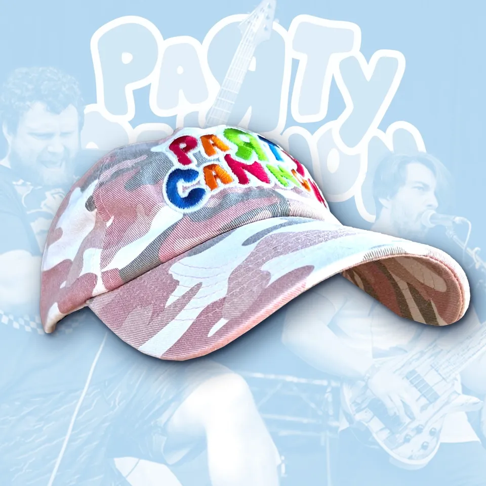 party-cannon-glow-in-the-dark-casquette-dad-camo-rose image 1
