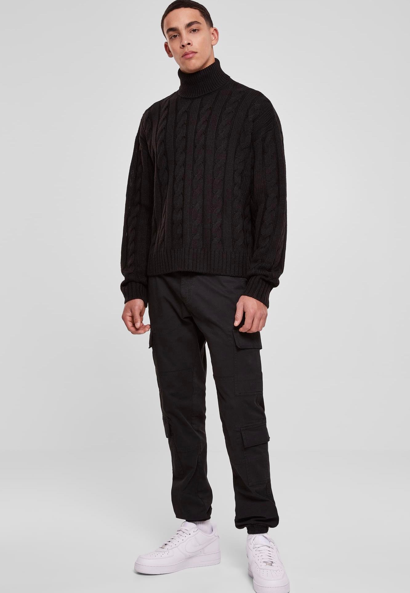 urban-classics-boxy-roll-neck-pullover-noir-col-roul image 5