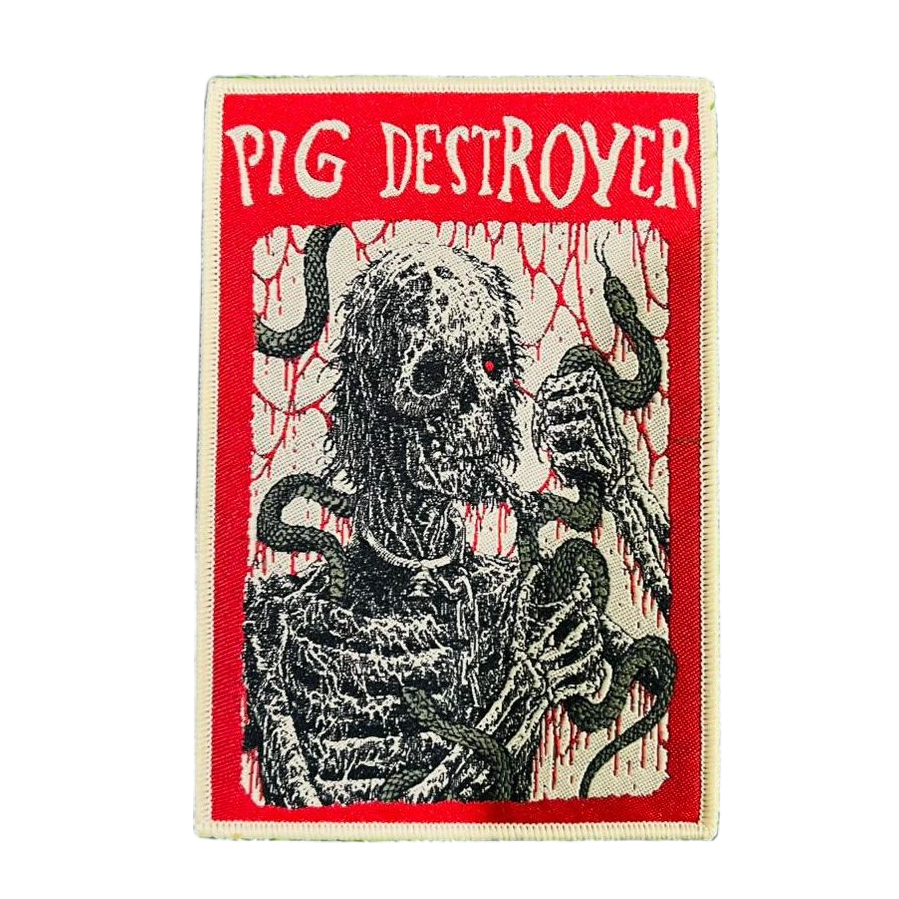 783punx-small-patch-pig-destroyer-snakes-patch-tiss-bordure-rouge image 3