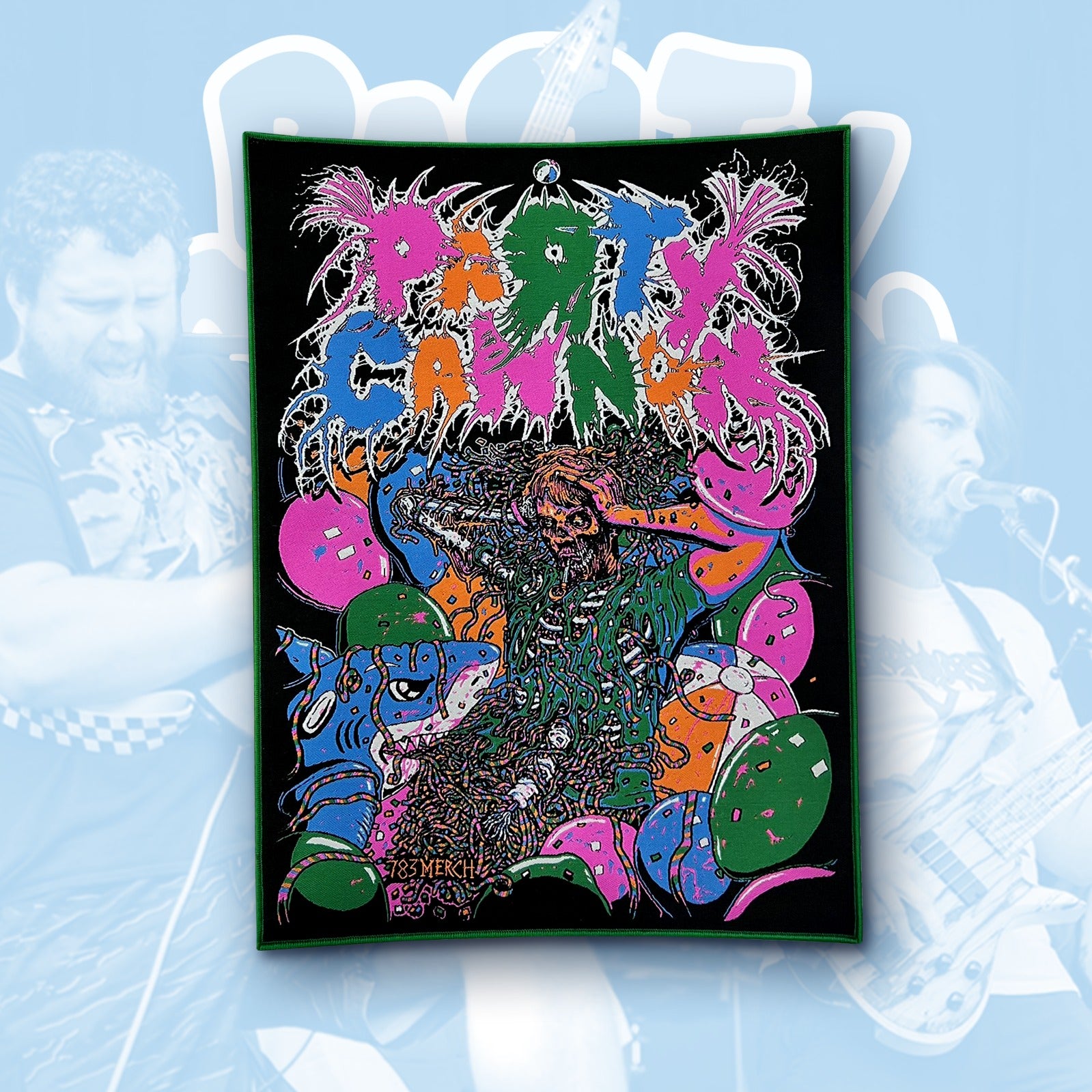 party-cannon-partied-in-half-backpatch-dos-tiss-bordure-noire image 6