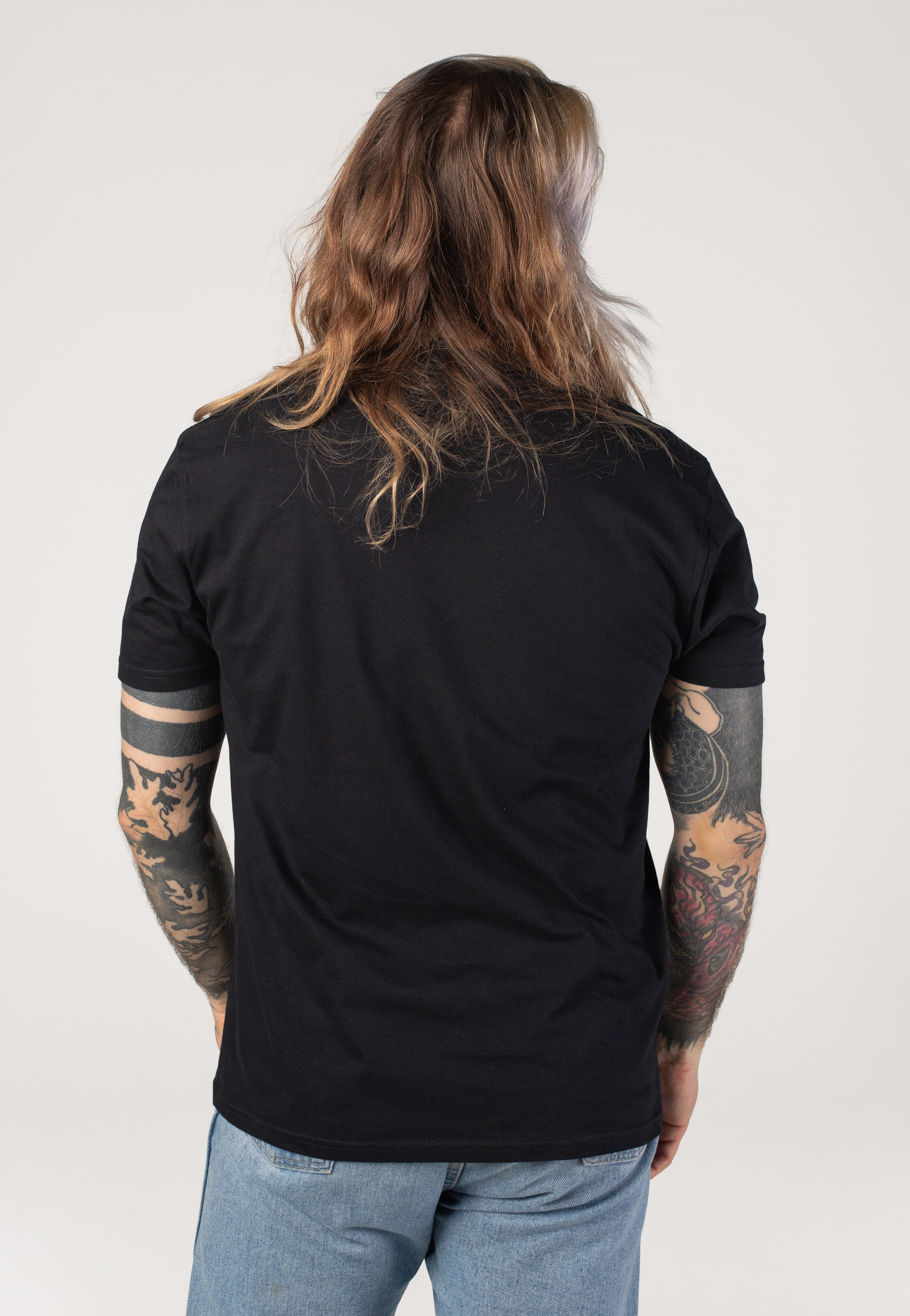 volbeat-mirrored-skulls-t-shirt-noir-metal image 2