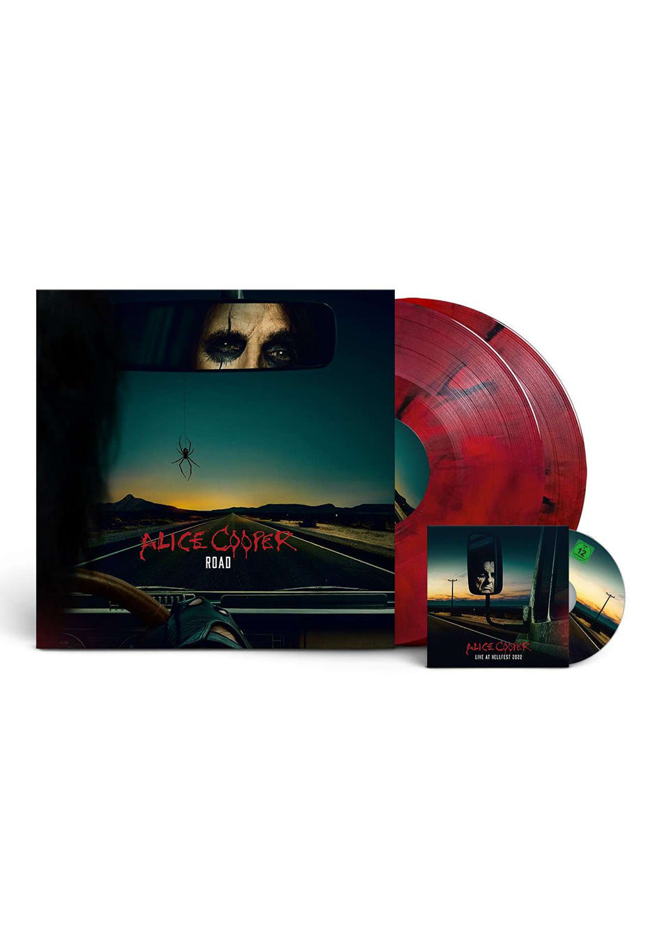 alice-cooper-road-double-vinyle-marbr-rouge-noir-dvd image 1