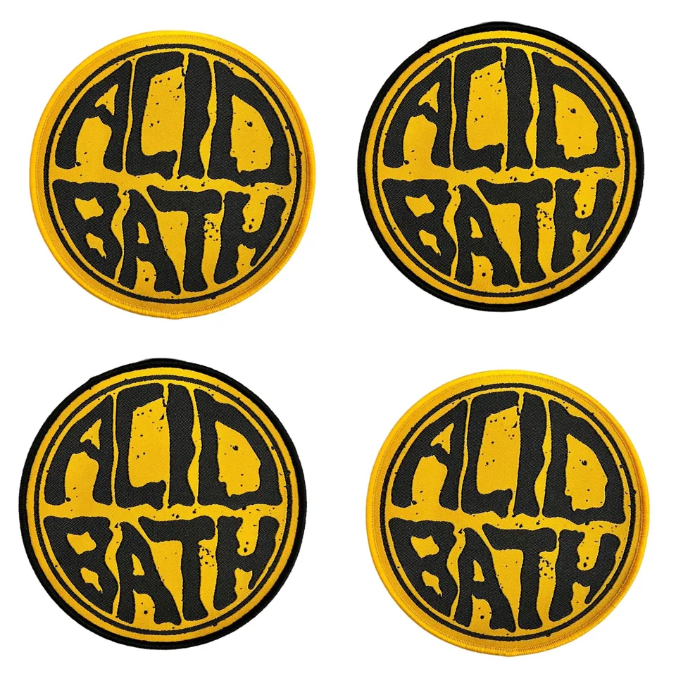 acid-bath-logo-patch-tiss-jaune-bordure-jaune image 1