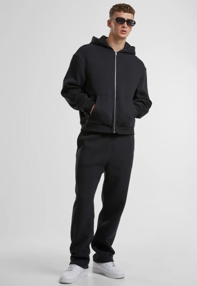 urban-classics-fluffy-zip-sweat-zip-noir-homme image 3