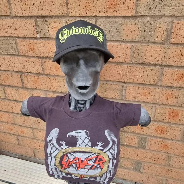 783punx-entombed-casquette-trucker-logo-jaune-phosphorescent image 1