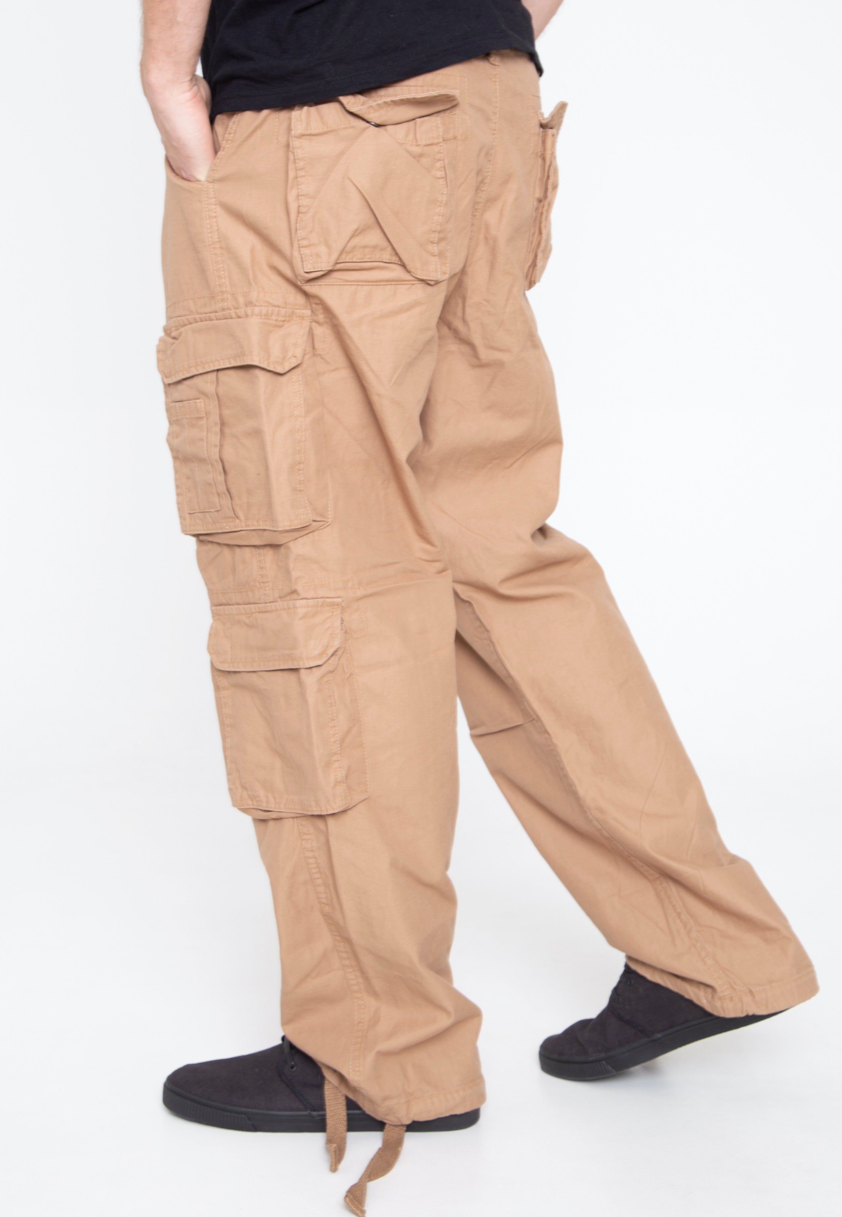 surplus-airborne-vintage-beige-pantalon-baggy-beige-coton image 2