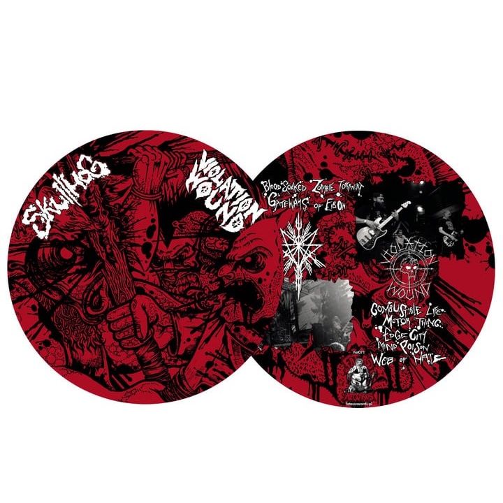 skullhog-violation-wound-split-vinyle-picture-disc-lp image 1