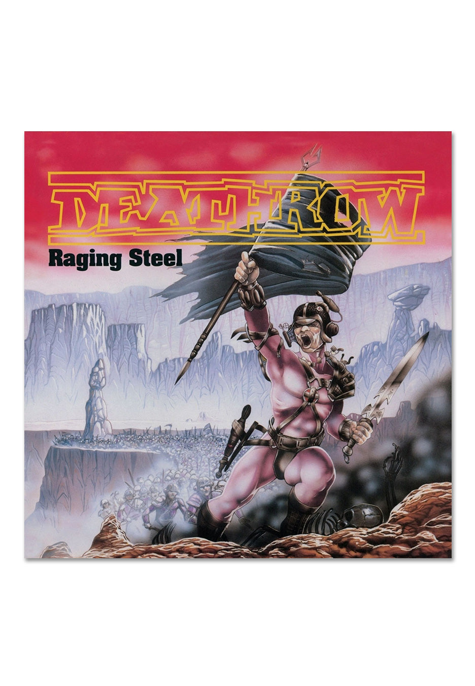 deathrow-raging-steel-vinyle-jaune-splatter-limit image 2