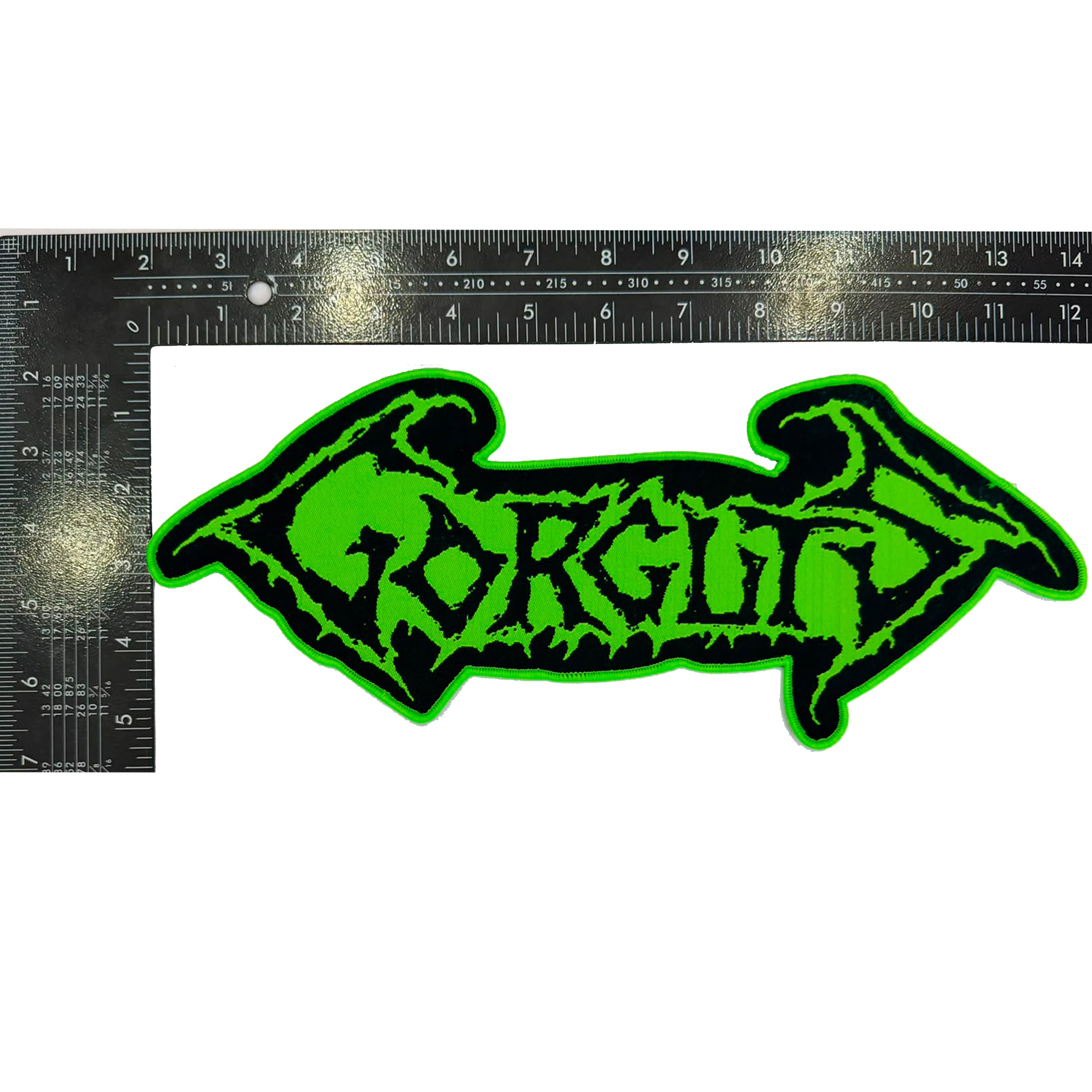 gorguts-logo-patch-tiss-oversized-bordure-noire image 5