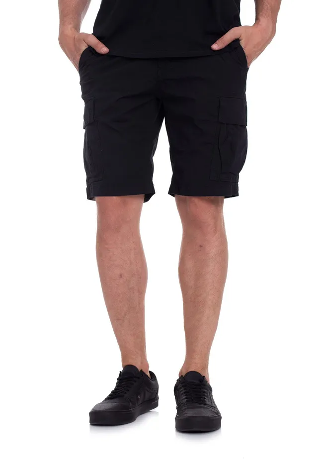 vintage-industries-ryker-steel-short-cargo-gris-coton image 1
