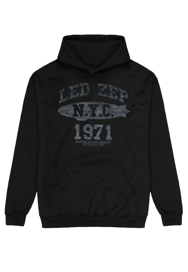 led-zeppelin-lz-college-hoodie-noir-classic-rock image 1