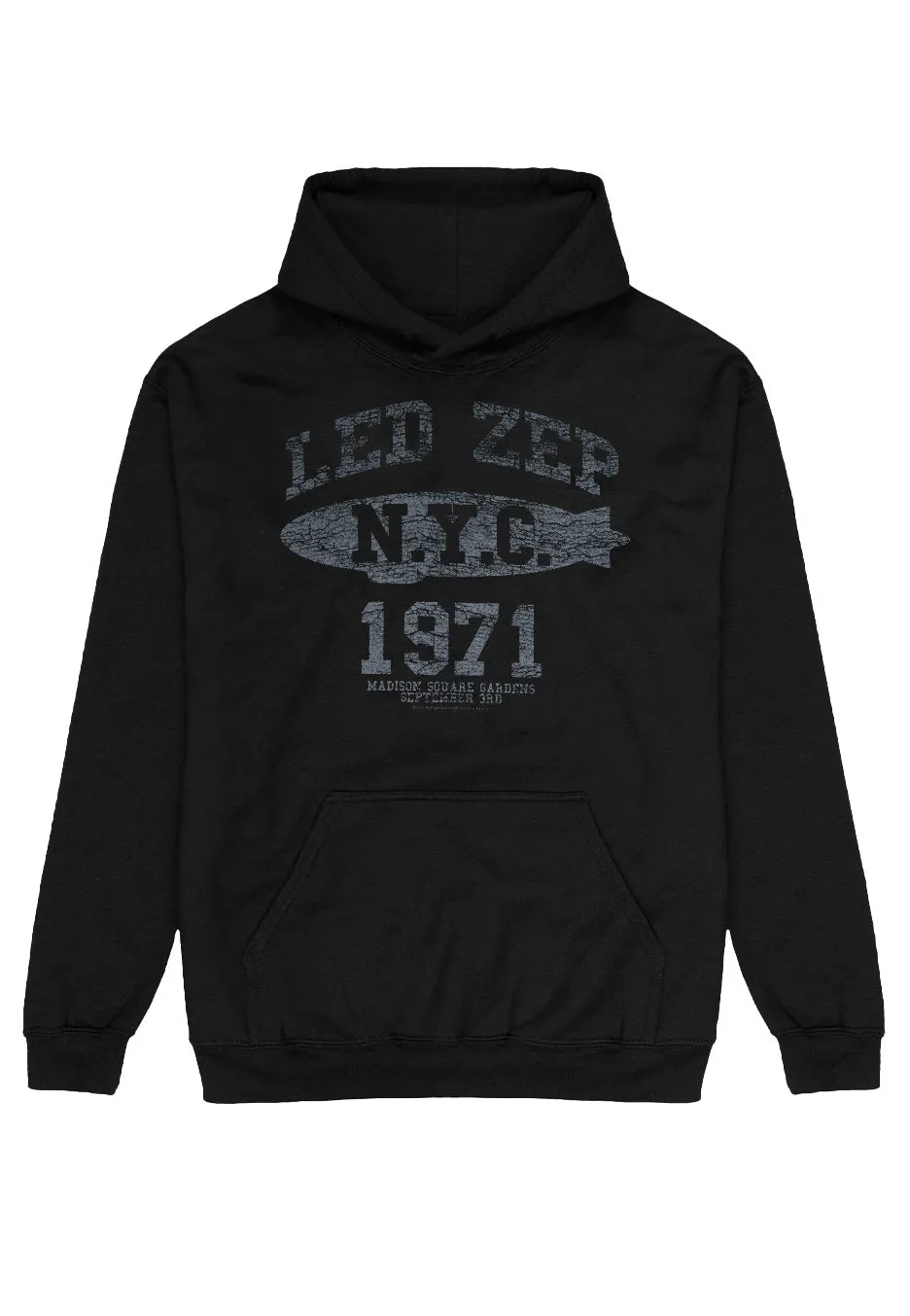 led-zeppelin-lz-college-hoodie-noir-classic-rock image 1