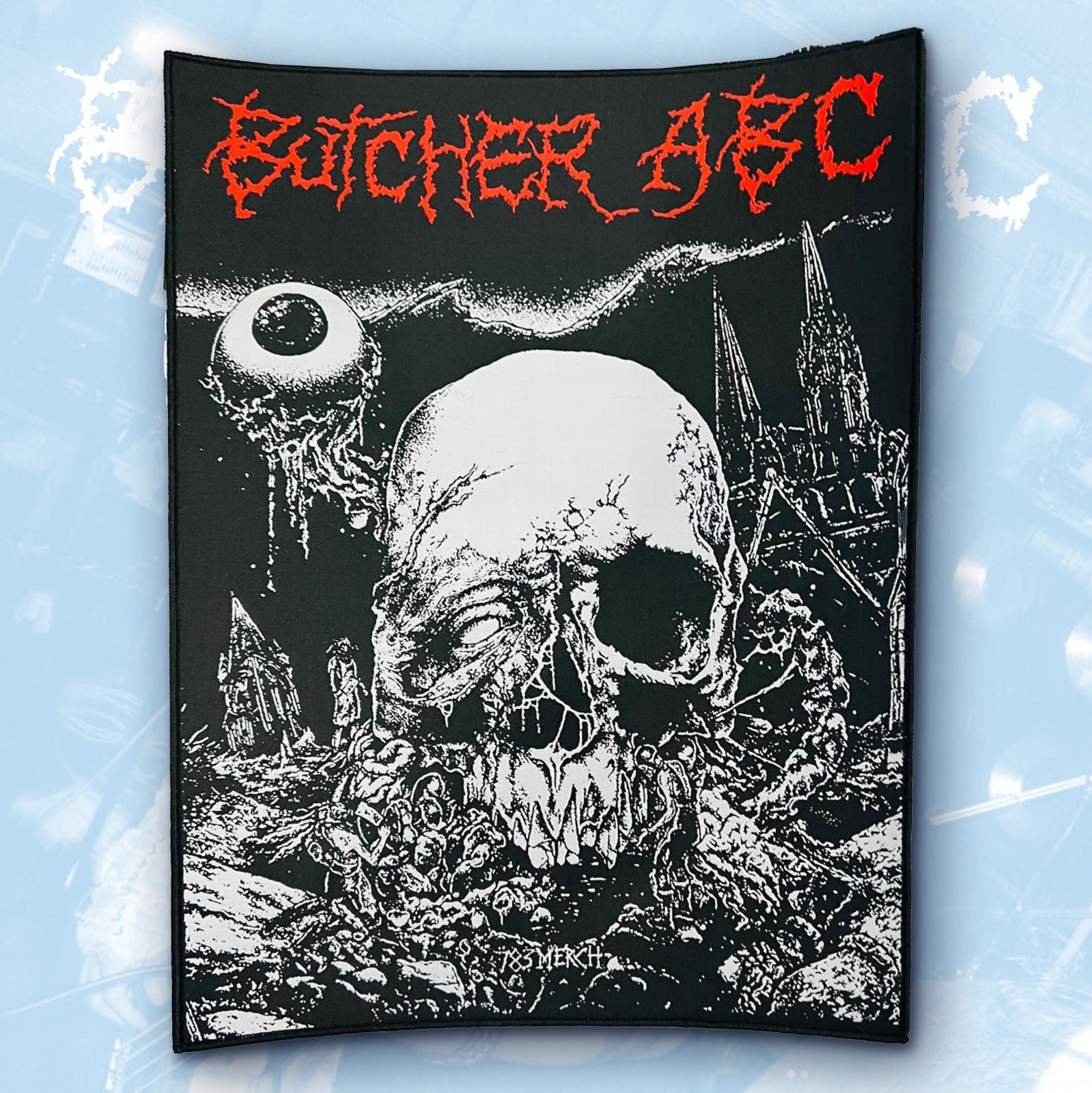 783punx-butcher-abc-north-of-hell-backpatch-tiss-bordure-noire image 2