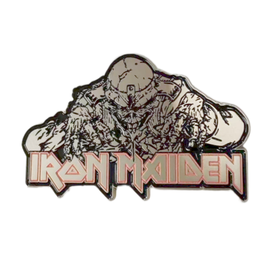 iron-maiden-eddie-the-head-pin-s-mail-rouge-phosphorescent image 2