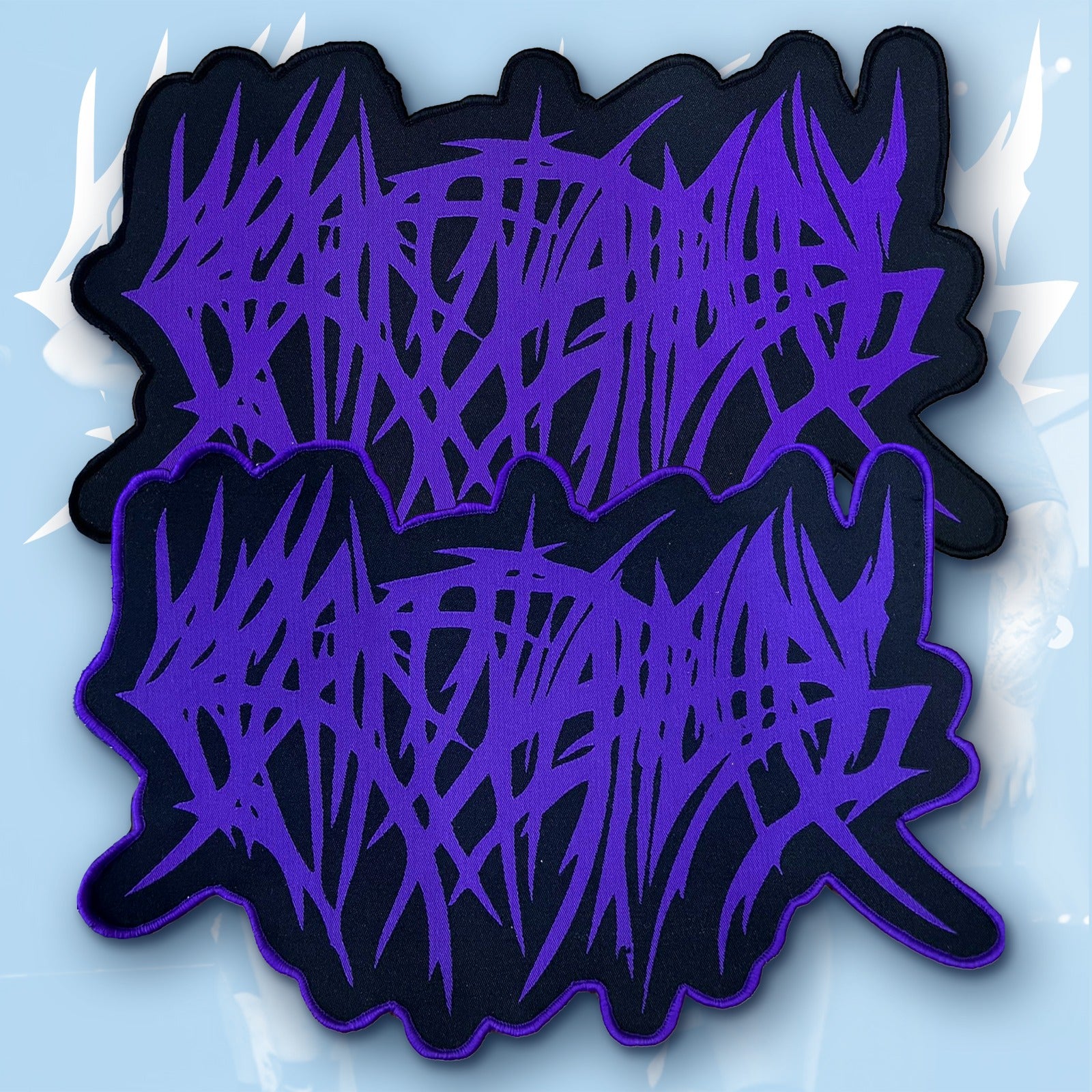 crepitation-logo-patch-oversized-tiss-bordure-noire image 1