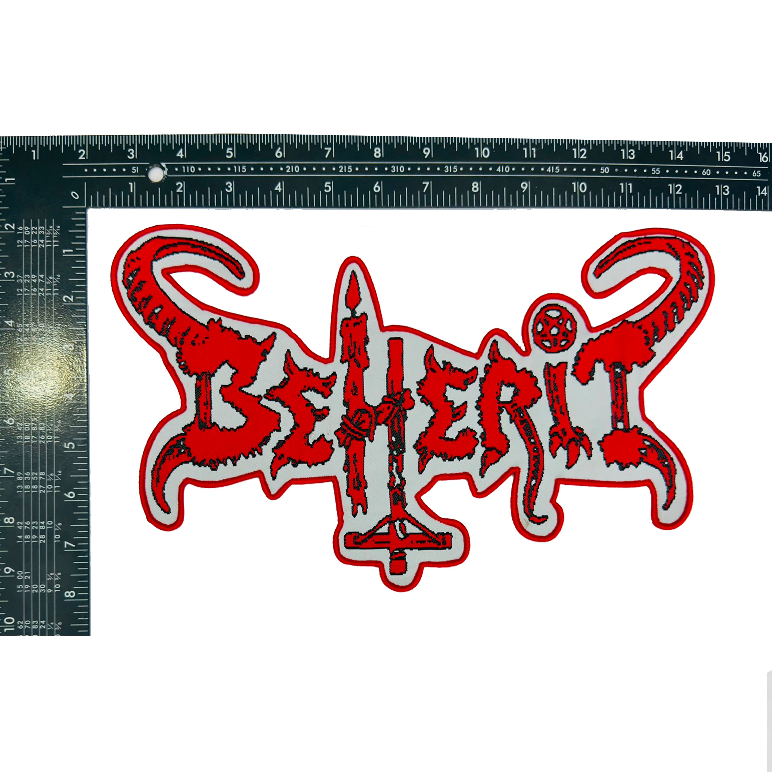 beherit-logo-patch-tiss-oversize-bordure-rouge image 3