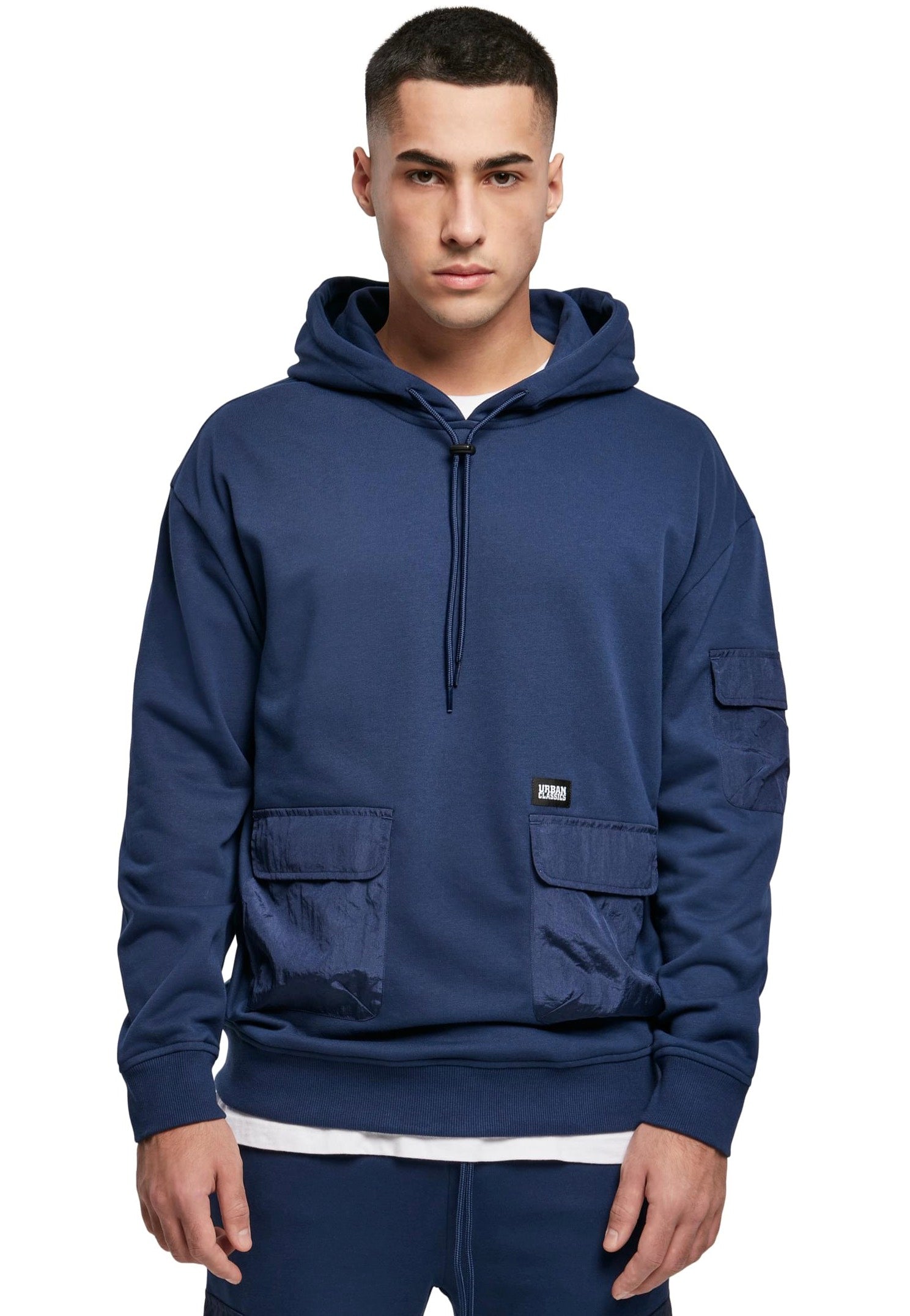 urban-classics-commuter-darkblue-hoodie-bleu-homme image 2