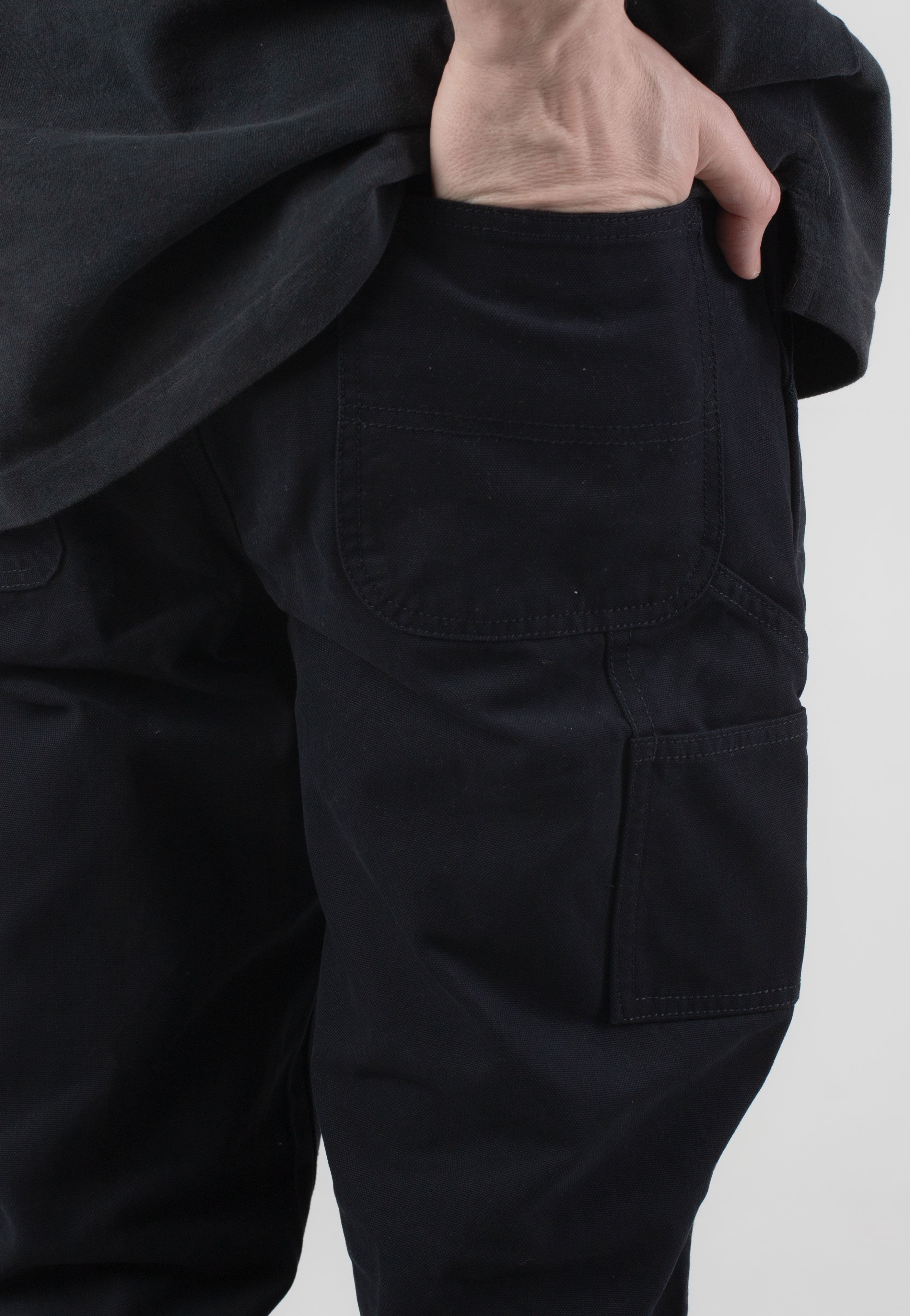 vintage-industries-scope-black-pantalon-cargo-noir image 4